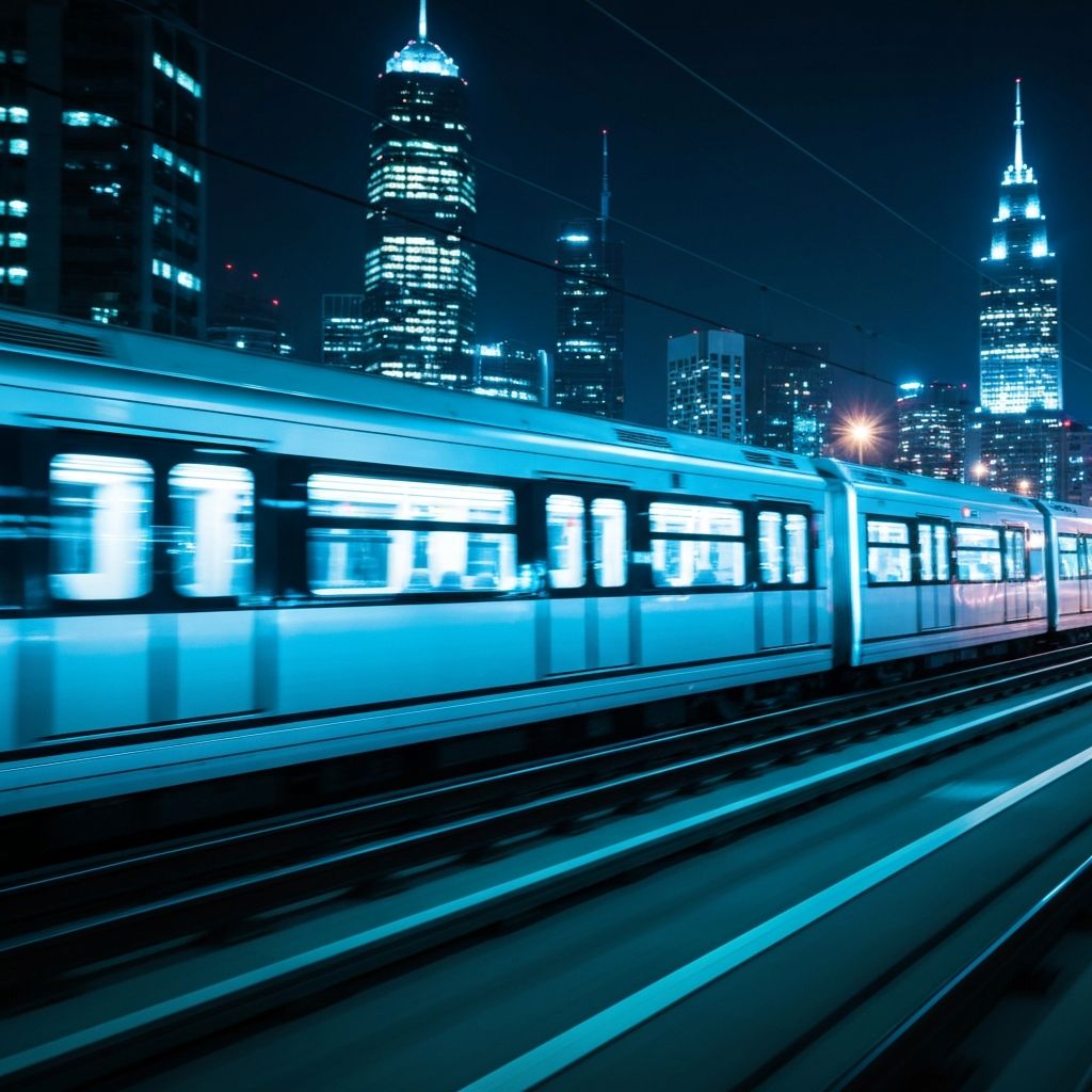 قطار مترو حديث